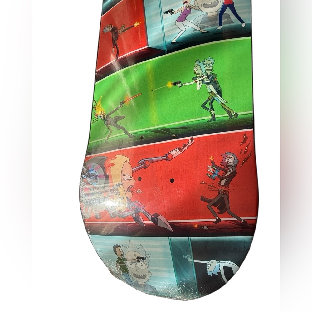 Skateboard Deck - Rick & Morty SEASON 7 cast party NEW very rare - Picture 3 of 6